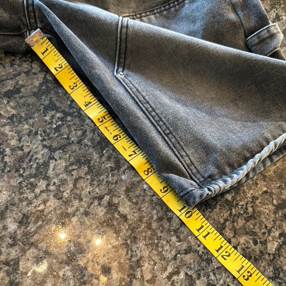 Blue Asphalt Gray Distressed Jean Shorts - Picture 8 of 9